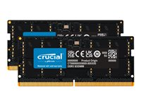 Crucial - DDR5 - sats - 64 GB: 2 x 32 GB - SO DIMM 262-pin - 4800 MT/s / PC5-38400 - CL40 - 1.1 V - ej buffrad - icke ECC CT2K32G48C40S5
