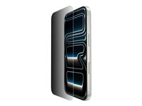 Belkin ScreenForce InvisiGlass - Skärmskydd för mobiltelefon - glas - med sekretessfilter - för Apple iPhone 17 Pro OVA213HQ