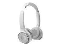 Cisco Headset 730 - Headset - på örat - Bluetooth - trådlös - aktiv brusradering - USB, 3,5 mm kontakt - platina - för Cisco DX70, DX80; IP DECT Phone 6825; IP Phone 88XX; Unified Wireless IP Phone 8821 HS-WL-730-BUNA-P