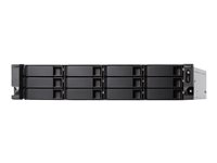 QNAP TS-h1277XU-RP - NAS-server - 12 fack - kan monteras i rack - SATA 6Gb/s - RAID 0, 1, 5, 6, 10, 50, JBOD, 5 hot spare, 6-reservsnabbyte, 60, 10 hot spare, RAID TP - RAM 32 GB - Gigabit Ethernet / 10 Gigabit Ethernet / 10Gbps SFP+ - iSCSI support - 2U TS-H1277XU-RP-3700X-32G