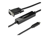 StarTech.com 3ft (1m) USB C to VGA Cable, 1920x1200/1080p USB Type C to VGA Video Active Adapter Cable, Thunderbolt 3 Compatible, Laptop to VGA Monitor/Projector, DP Alt Mode HBR2 Cable - 1m USB-C Video Cable (CDP2VGAMM1MB) - Extern videoadapter - USB-C - VGA - för P/N: TB4CDOCK CDP2VGAMM1MB