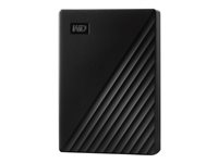 WD My Passport WDBPKJ0050BBK - Hårddisk - krypterat - 5 TB - extern (portabel) - USB 3.2 Gen 1 - 256 bitars AES - svart WDBPKJ0050BBK-WESN