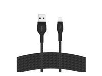 Belkin BoostCharge - Lightning-kabel - USB hane till Lightning hane - 3 m - svart CAA010BT3MBK
