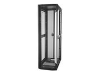 HPE 800mm x 1075mm Enterprise Pallet Rack - Rack - svart ram, svart med silverutpressning - 42U - för ProLiant DL120 Gen9, DL160 Gen9, DL180 Gen9, DL20 Gen9, DL380 Gen9, DL560 Gen9, DL80 Gen9 BW917A