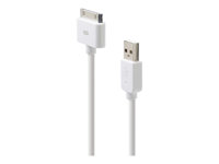 Belkin Basic iPhone/iPod sync charge cable - Laddnings-/datakabel - USB hane till Apple Dock hane - 1.2 m - vit - för Apple iPad/iPhone/iPod (Apple Dock) F8Z328EA04-WHT