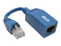 Eaton Tripp Lite Series Cisco Console Rollover Cable Adapter (M/F) - RJ45 to RJ45, Blue, 5 in. - Seriell adapter - RJ-45 (hane) till RJ-45 (hona) - 12.7 m - CAT 5e/6 - formpressad - blå N034-05N-BL