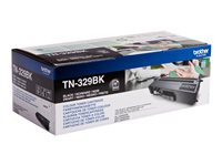 Brother TN329BK - 2-pack - svart - original - tonerkassett - för Brother DCP-L8450CDW, MFC-L8850CDW TN329BKTWIN