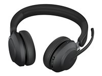 Jabra Evolve2 65 UC Stereo - Headset - på örat - Bluetooth - trådlös - USB-A - ljudisolerande - svart 26599-989-999