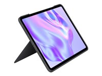 Logitech Combo Touch - Tangentbord och foliefodral - med pekdyna - bakgrundsbelyst - Apple Smart connector - QWERTY - nordiskt (danska/finska/norska/svenska) - grafit - för Apple 13-inch iPad Pro (M4) 920-012763