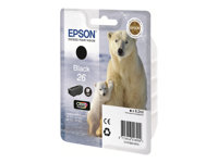Epson 26 - 6.2 ml - svart - original - bläckpatron - för Expression Premium XP-510, 520, 600, 605, 610, 615, 620, 625, 700, 710, 720, 800, 810, 820 C13T26014010