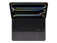 Apple Magic Keyboard - Tangentbord och foliefodral - med pekdyna - bakgrundsbelyst - Apple Smart connector - QWERTY - brittisk - svart - för 13-inch iPad Pro M4 Wi-Fi, M4 Wi-Fi + Cellular MWR53B/A