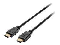 Kensington High Speed HDMI Cable with Ethernet, 6ft - Hög hastighet - HDMI-kabel med Ethernet - HDMI hane till HDMI hane - 1.83 m - svart - stöd för 4K K33020WW