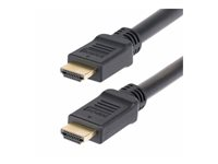 StarTech.com 10m Active HDMI 2.0 Cable, CMP, Plenum Rated, 4K 60Hz - High Speed - HDMI-kabel - HDMI hane till HDMI hane - 10 m - skärmad - svart - aktiv, Enkelriktad, 4K60Hz stöd, HDR10-stöd HD2AP-10M-HDMI-CABLE