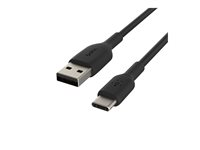 Belkin BoostCharge - USB-kabel - USB-C (hane) till USB (hane) - 3 m - svart CAB001BT3MBK